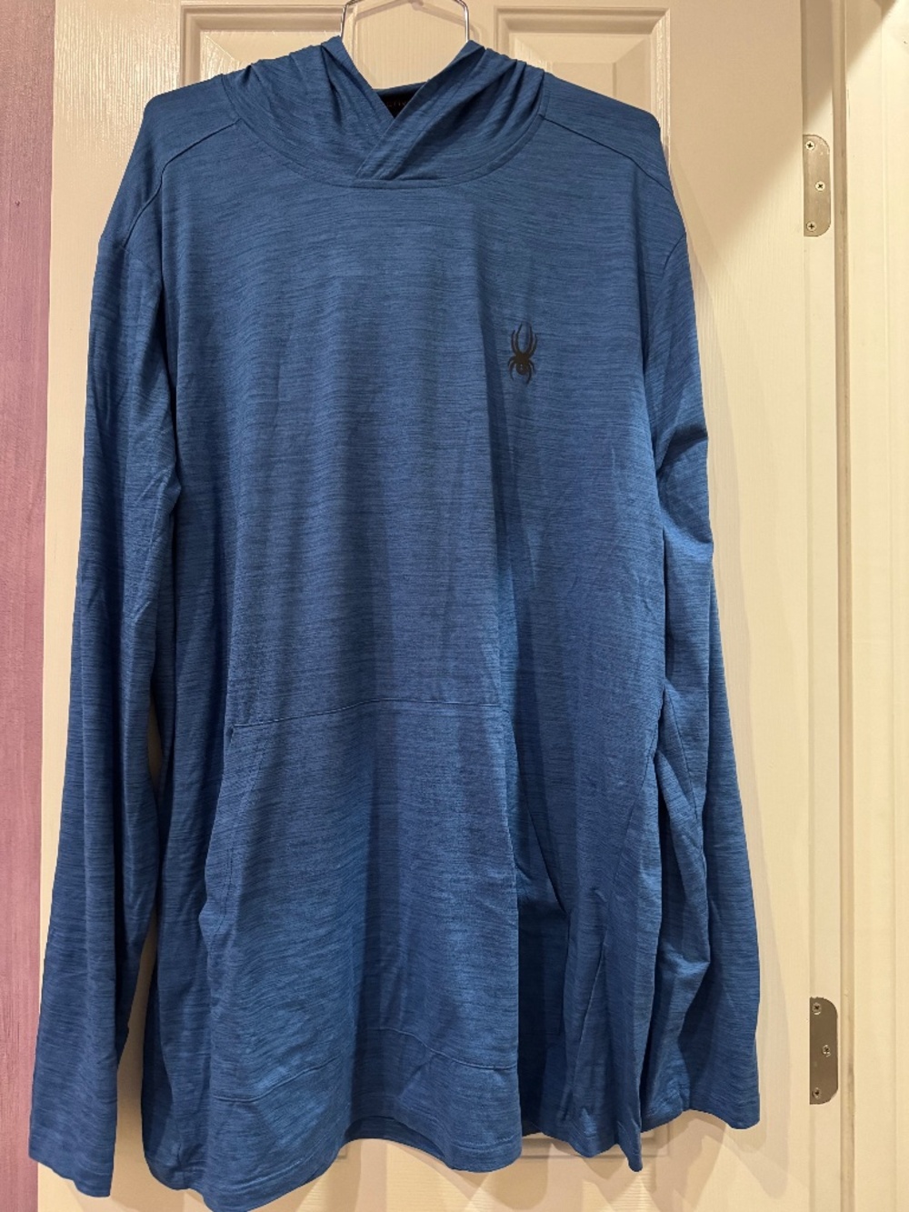 Spyder hooded, shirt, XXL, blue, excellent condition
